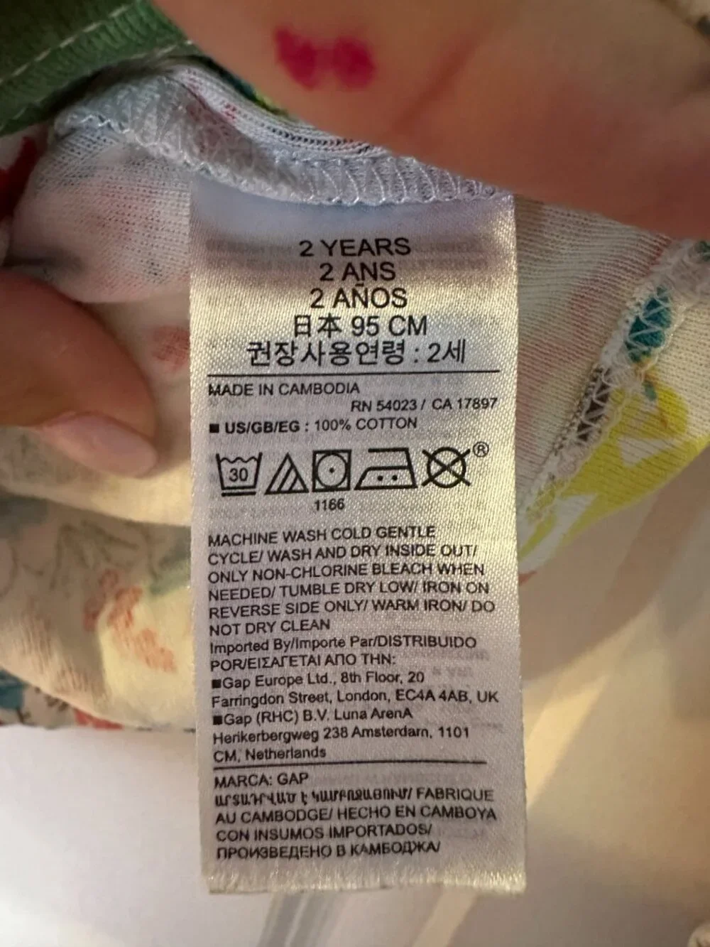 Baby Gap Disney Princess Organic Cotton Pajama Top 2T Ariel Belle Tiana
